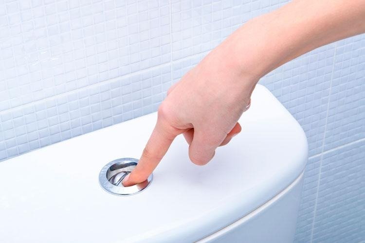 Hábito contaminante — baño convencional